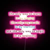 Dynamic RGB color LED sign for modern home decor installations