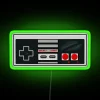 Neon LED gaming controller decor lights modern retro arcade theme
