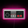 Customizable RGB LED gaming controller neon art wall decor