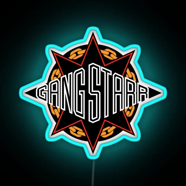 Gangstarr Logo RGB Neon Sign