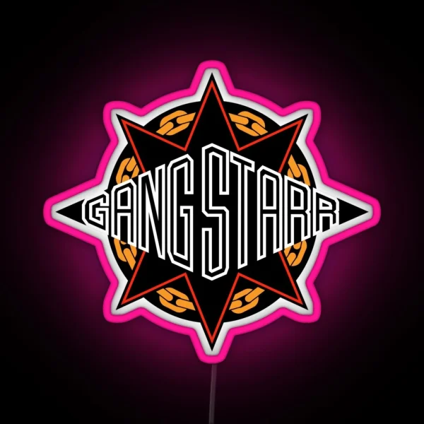 Gangstarr Logo RGB Neon Sign