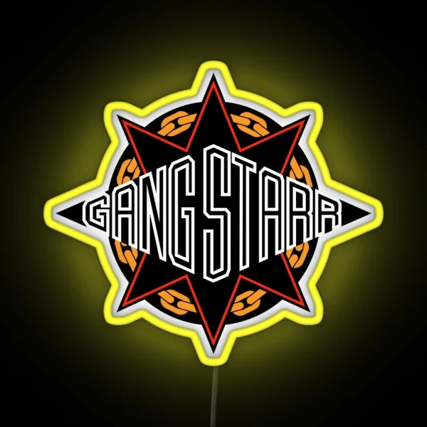 Gangstarr Logo RGB Neon Sign
