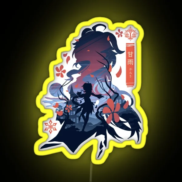 Ganyu Genshin Impact RGB Neon Sign