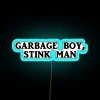 Neon Bar Decor, Retro Inspired Trash Can Symbol Sign Art