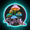 Vibrant neon signage celebrating the psychedelic art of botanical wonders.