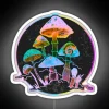 Glowing Neon Mushroom Garden Decor Art for Modern Indoor Spaces