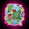 RGB Neon Gardening Resistence Sign, Handmade Artisanal Plant Lover's Decorations