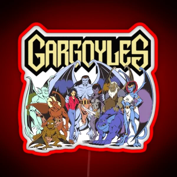 Gargoyles The Origin RGB Neon Sign