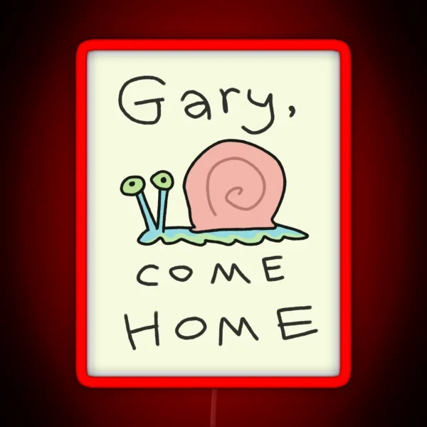Gary Come Home RGB Neon Sign