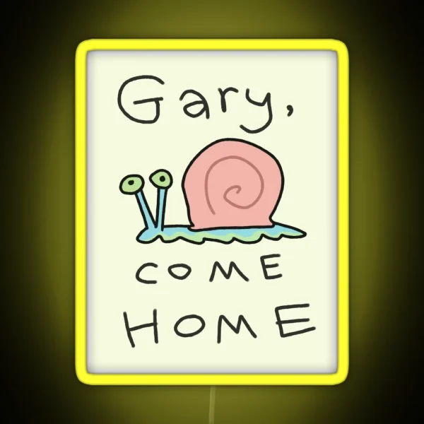 Gary Come Home RGB Neon Sign