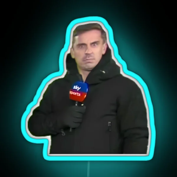 Gary Neville Meme RGB Neon Sign
