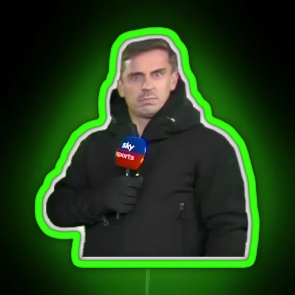 Gary Neville Meme RGB Neon Sign