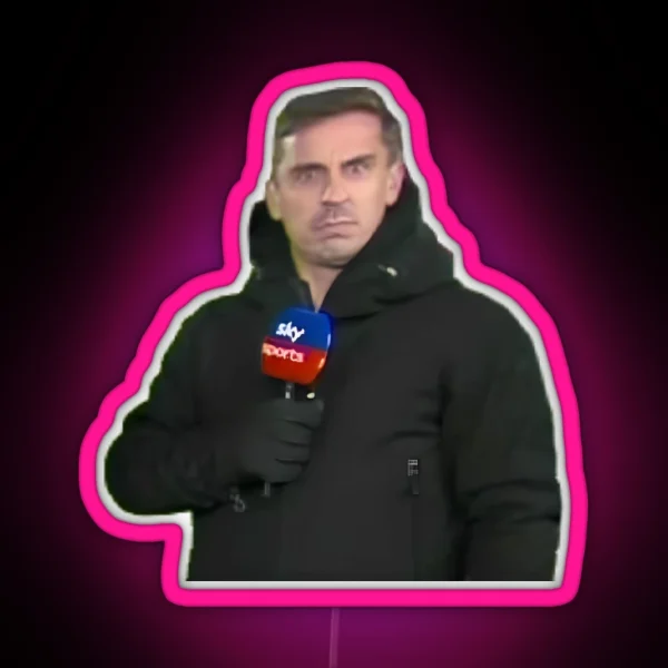Gary Neville Meme RGB Neon Sign