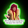 Eye-catching Gas Station Neon Sign Featuring Colorful Hotdog Design Illumination