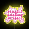 RGB Neon Sign: Empowering Feminine Ambition with Bold Colorful Illumination