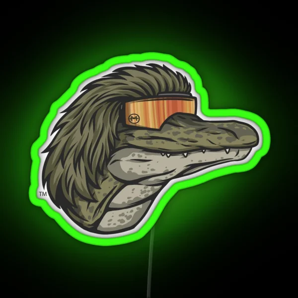 Gator Mullet RGB Neon Sign