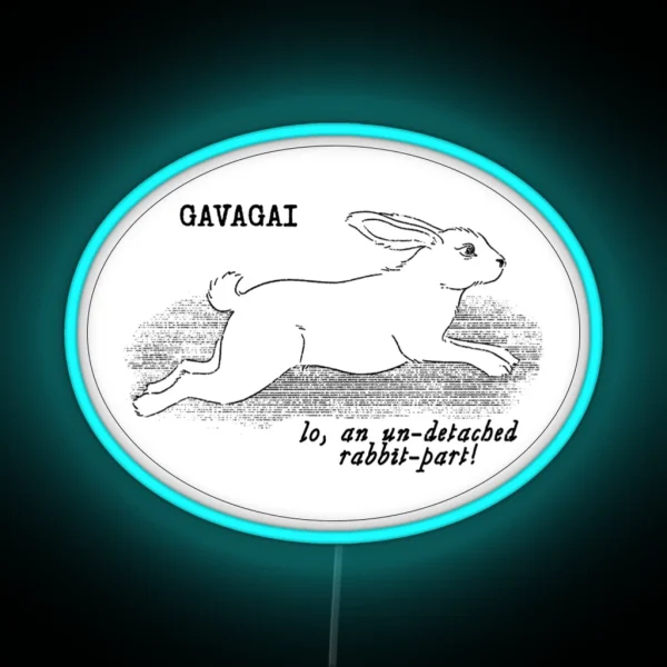 Gavagai Lines Black RGB Neon Sign