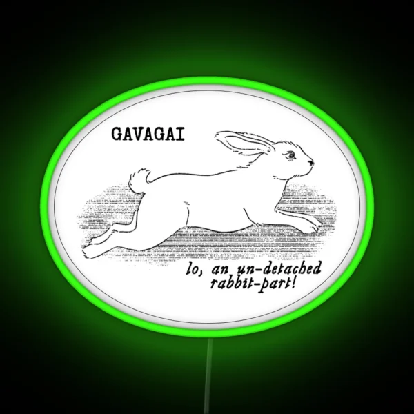Gavagai Lines Black RGB Neon Sign