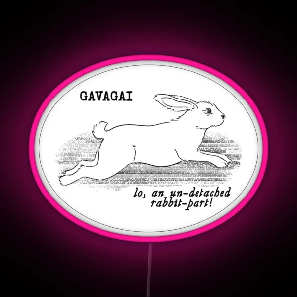 Gavagai Lines Black RGB Neon Sign
