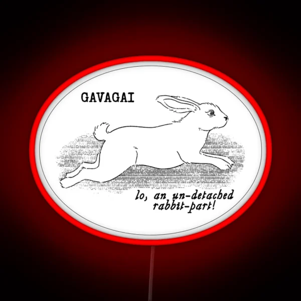 Gavagai Lines Black RGB Neon Sign