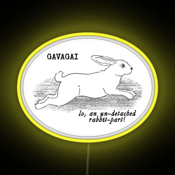 Gavagai Lines Black RGB Neon Sign