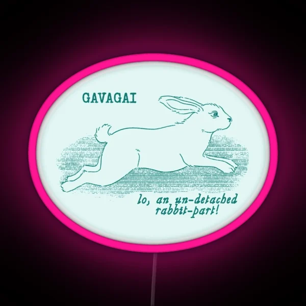 Gavagai Lines Teal RGB Neon Sign