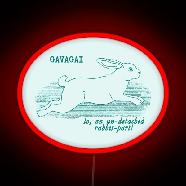 Gavagai Lines Teal RGB Neon Sign