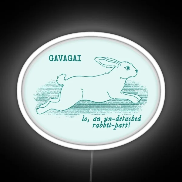 Gavagai Lines Teal RGB Neon Sign
