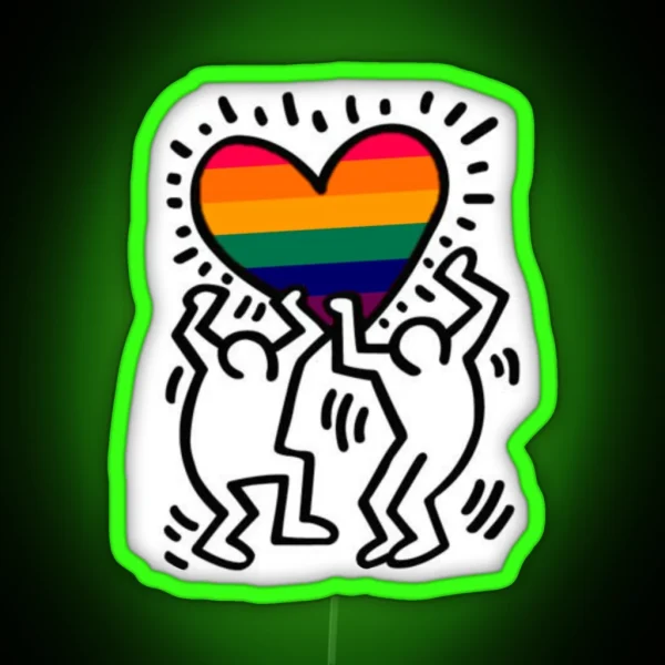 Gay Haring RGB Neon Sign