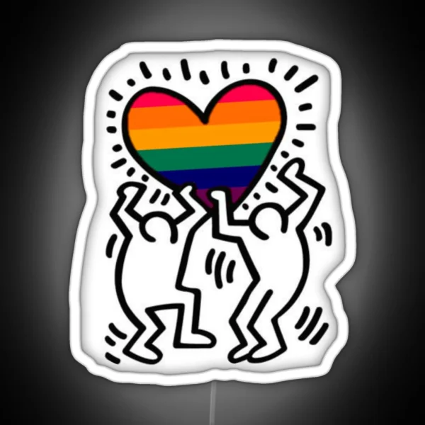 Gay Haring RGB Neon Sign