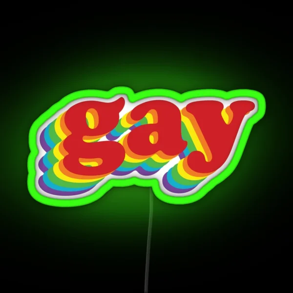 Gay Rainbow RGB Neon Sign
