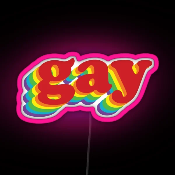Gay Rainbow RGB Neon Sign
