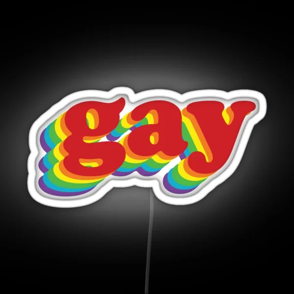 Gay Rainbow RGB Neon Sign