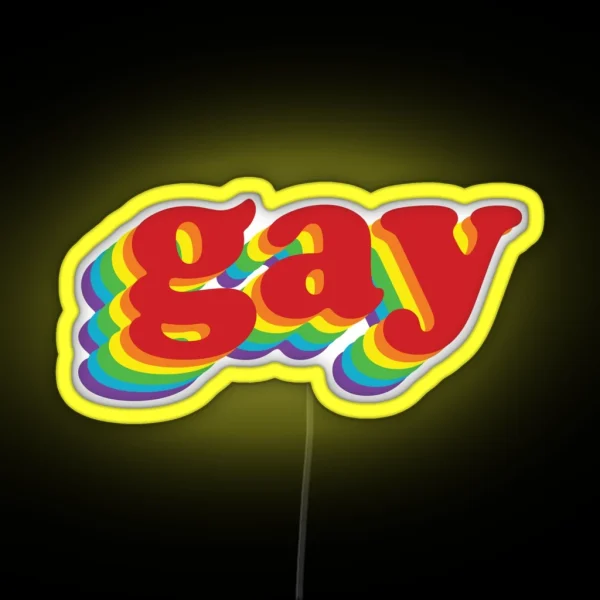 Gay Rainbow RGB Neon Sign