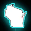 GB is Where the Heart Is Customizable RGB Neon Sign