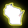 GB is where the heart is personalized neon led light