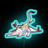Vibrant Neon Japanese Inspired Gekigami Okami Wall Art Display Sign