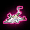 Vibrant Gekigami Okami inspired neon art piece with customizable RGB lighting.