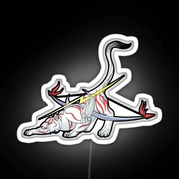 Gekigami Okami RGB Neon Sign
