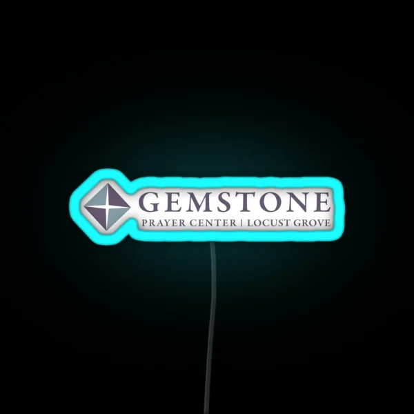 Gemstone Prayer Center RGB Neon Sign