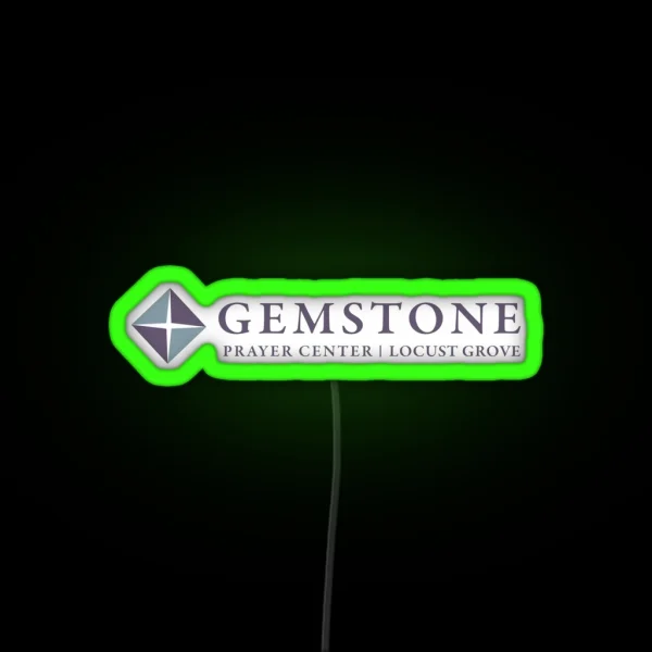 Gemstone Prayer Center RGB Neon Sign