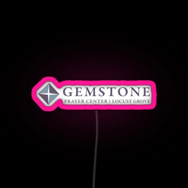 Gemstone Prayer Center RGB Neon Sign