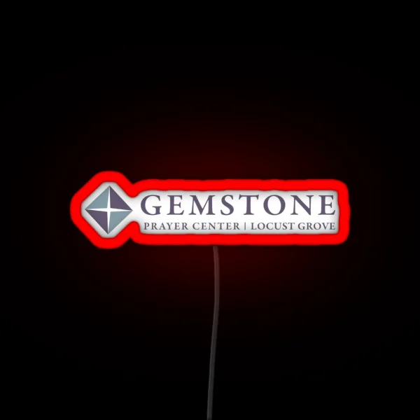 Gemstone Prayer Center RGB Neon Sign