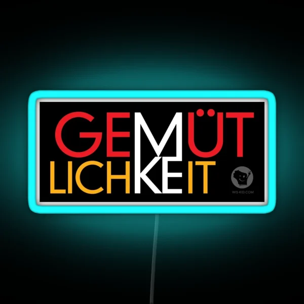 Gemutlichkeit MKE Wis Kid Led 2 RGB Neon Sign