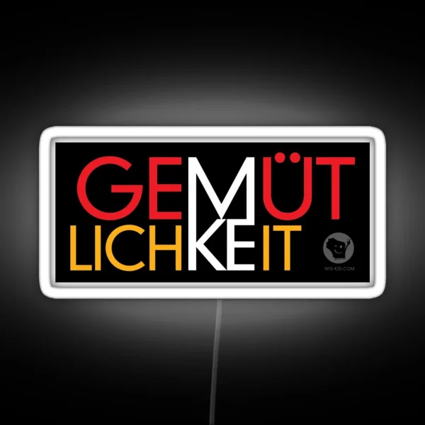 Gemutlichkeit MKE Wis Kid Led 2 RGB Neon Sign