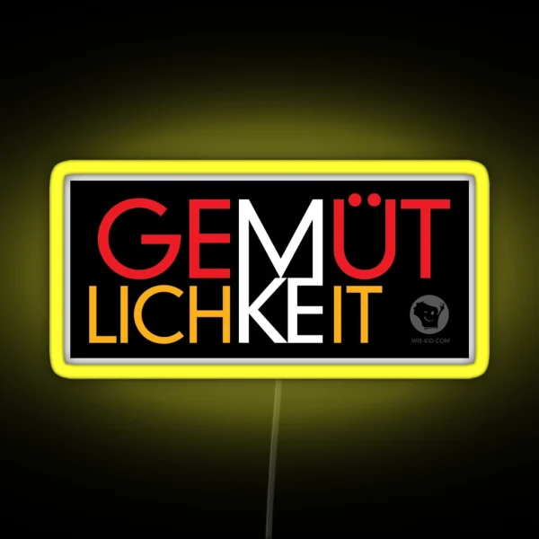Gemutlichkeit MKE Wis Kid Led 2 RGB Neon Sign