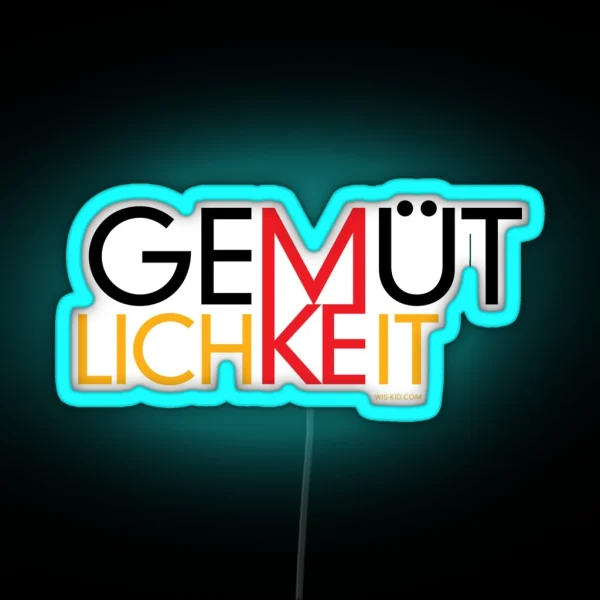 Gemutlichkeit MKE Wis Kid RGB Neon Sign