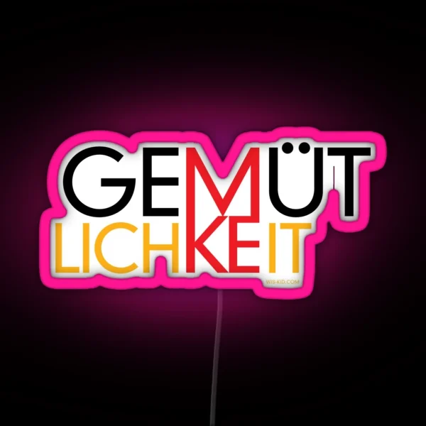 Gemutlichkeit MKE Wis Kid RGB Neon Sign