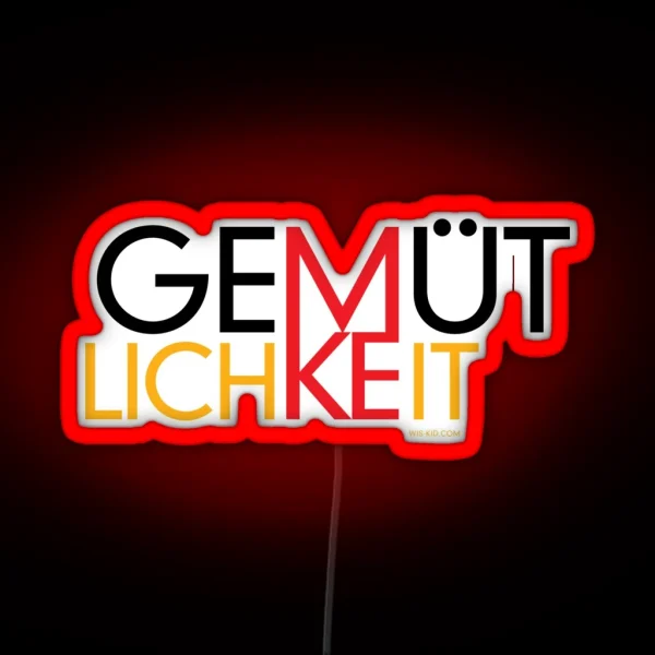 Gemutlichkeit MKE Wis Kid RGB Neon Sign