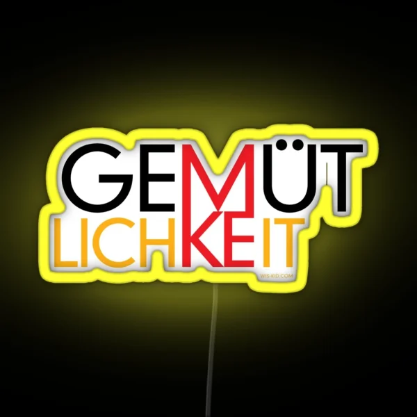 Gemutlichkeit MKE Wis Kid RGB Neon Sign